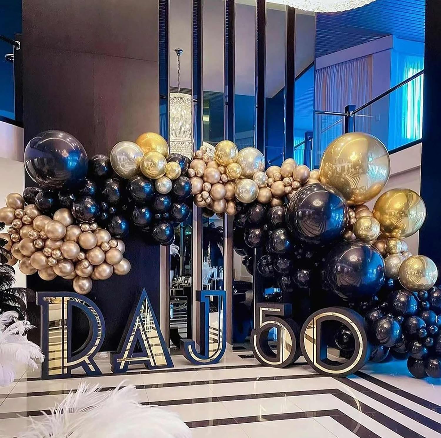 KALOR Globos negros, 100 globos de látex mate de 5 pulgadas para arco de guirnalda de globos, decoración de cumpleaños, fiesta de boda, decoración