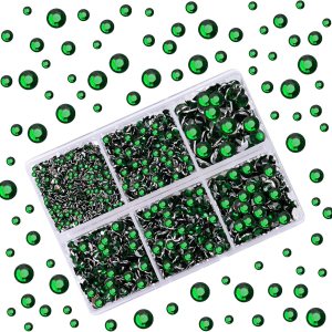 5000 diamantes de imitación de resina con parte trasera plana, 0.079 in, 0.118 in, 0.157 in, 0.197 in y 0.236 in, parte trasera plana para arte de 5000 diamantes de imitación de resina con parte trasera plana, 0.079 in, 0.118 in, 0.157 in, 0.197 in y 0.236 in, parte trasera plana para arte de