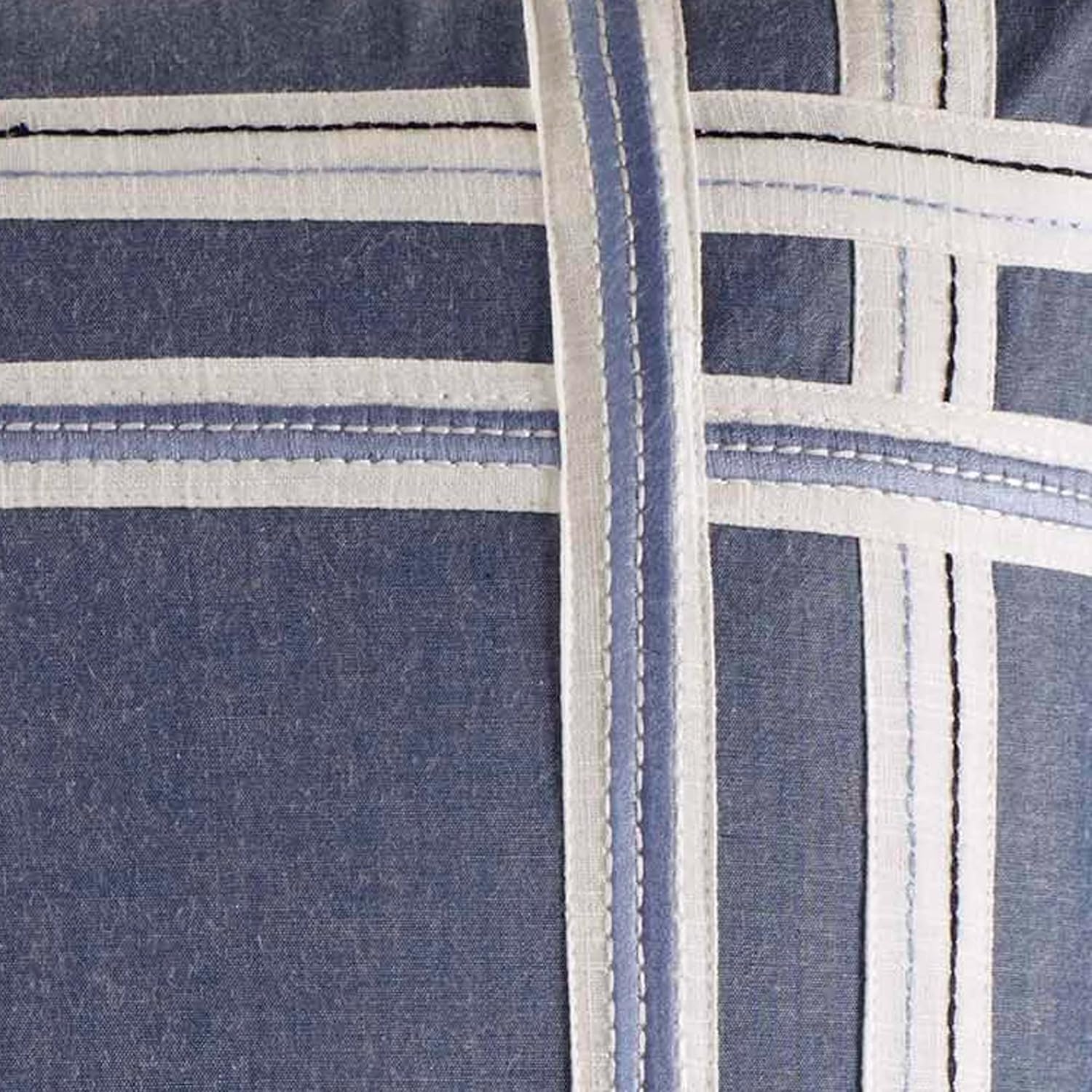 Nautica Home  Fairwater Collection  100% algodón inspirado en el Mediterráneo, funda de edredón a juego, juego de cama de 2 piezas, individual, azul