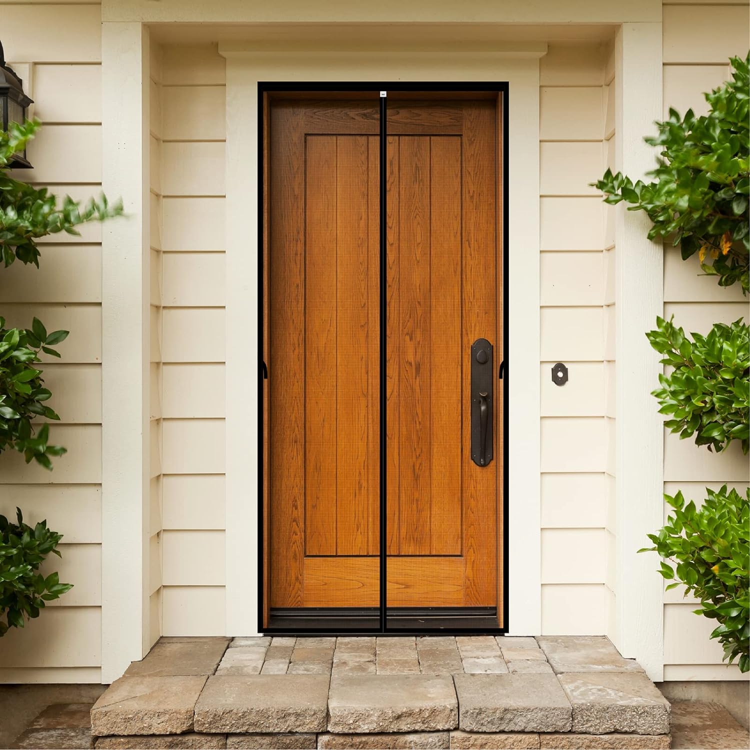 Malla magnética para puerta de 36 x 83.6 pulgadas, para puerta de 34 x 82 pulgadas, cierre magnético, resistente, autosellado, mantiene a los