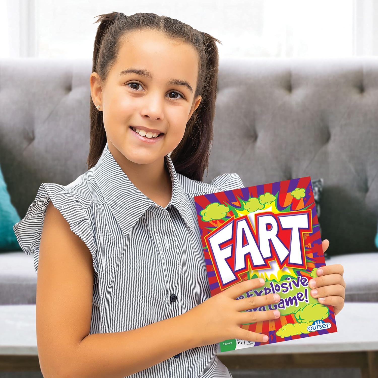 Fart – Juego de cartas The Explosive, fácil de aprender, diversión flatulenta rápida, juego de fiesta para niños y amigos, divertido acción rápida,
