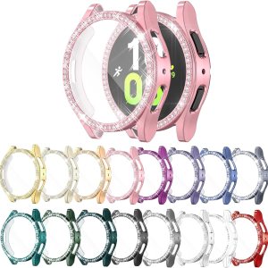 Paquete de 16 protectores de pantalla de reloj compatibles con Samsung Galaxy Watch 54 de 1.575 pulgadas, funda brillante de poliuretano Paquete de 16 protectores de pantalla de reloj compatibles con Samsung Galaxy Watch 54 de 1.575 pulgadas, funda brillante de poliuretano