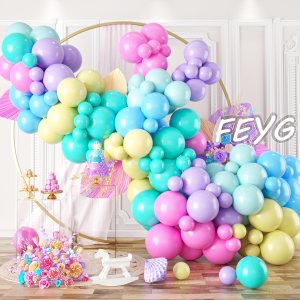 Kit de guirnalda de globos pastel, kit de arco de guirnalda de globos arcoíris, 6 globos multicolor surtidos, arco de globos de colores surtidos, Kit de guirnalda de globos pastel, kit de arco de guirnalda de globos arcoíris, 6 globos multicolor surtidos, arco de globos de colores surtidos,