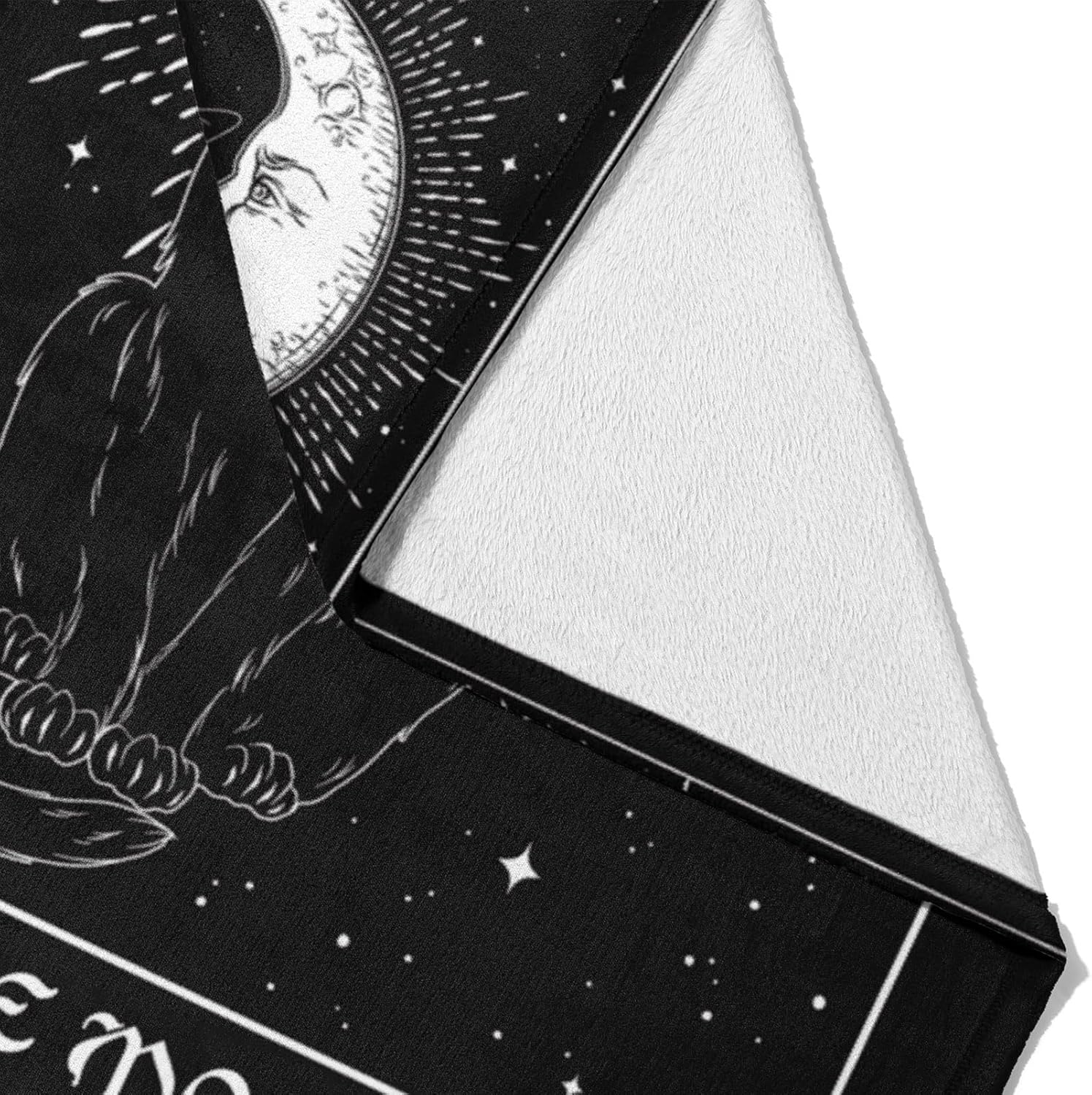YongColer Manta gótica de tarot con diseño de gato y luna – 50×60 pulgadas