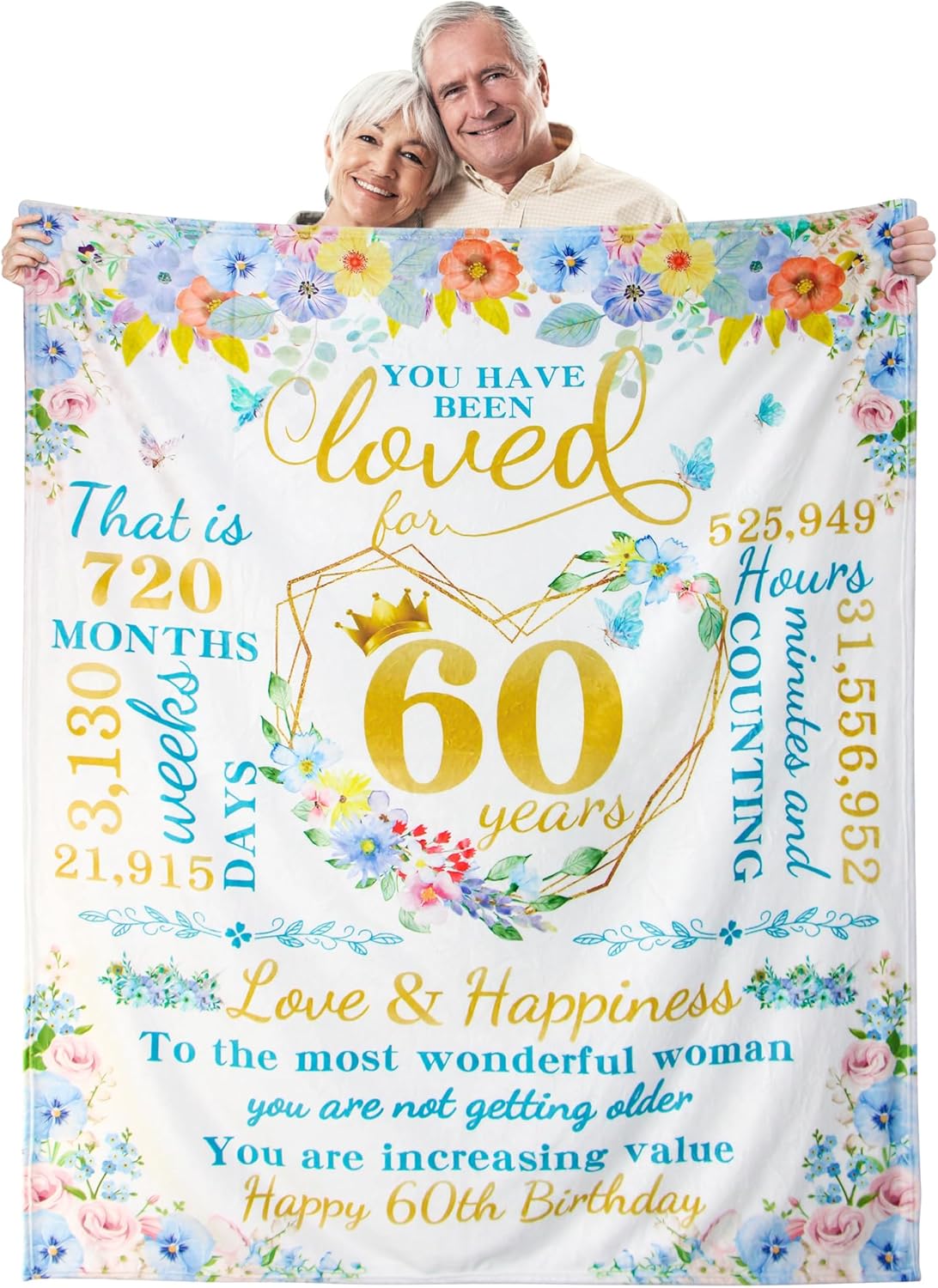 Regalos de 60 cumpleaños para mujeres, regalos de feliz 60 años para mujeres, amistad, regalo único de cumpleaños de 60 cumpleaños para mejor amiga,