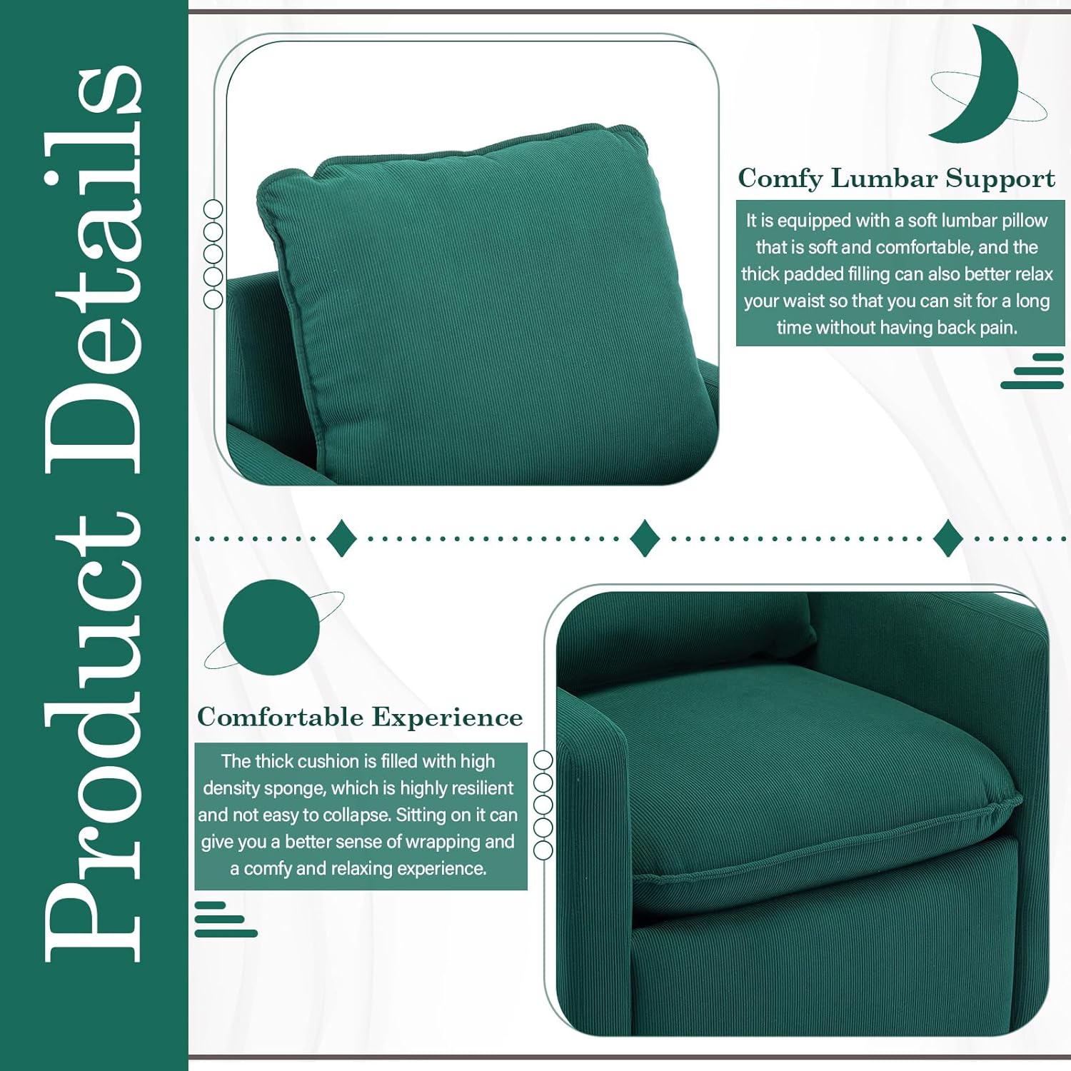 Silla decorativa giratoria moderna, cómoda silla de barril con almohada suave, sillón giratorio de 360 para sala de estar, sillón moderno de sherpa