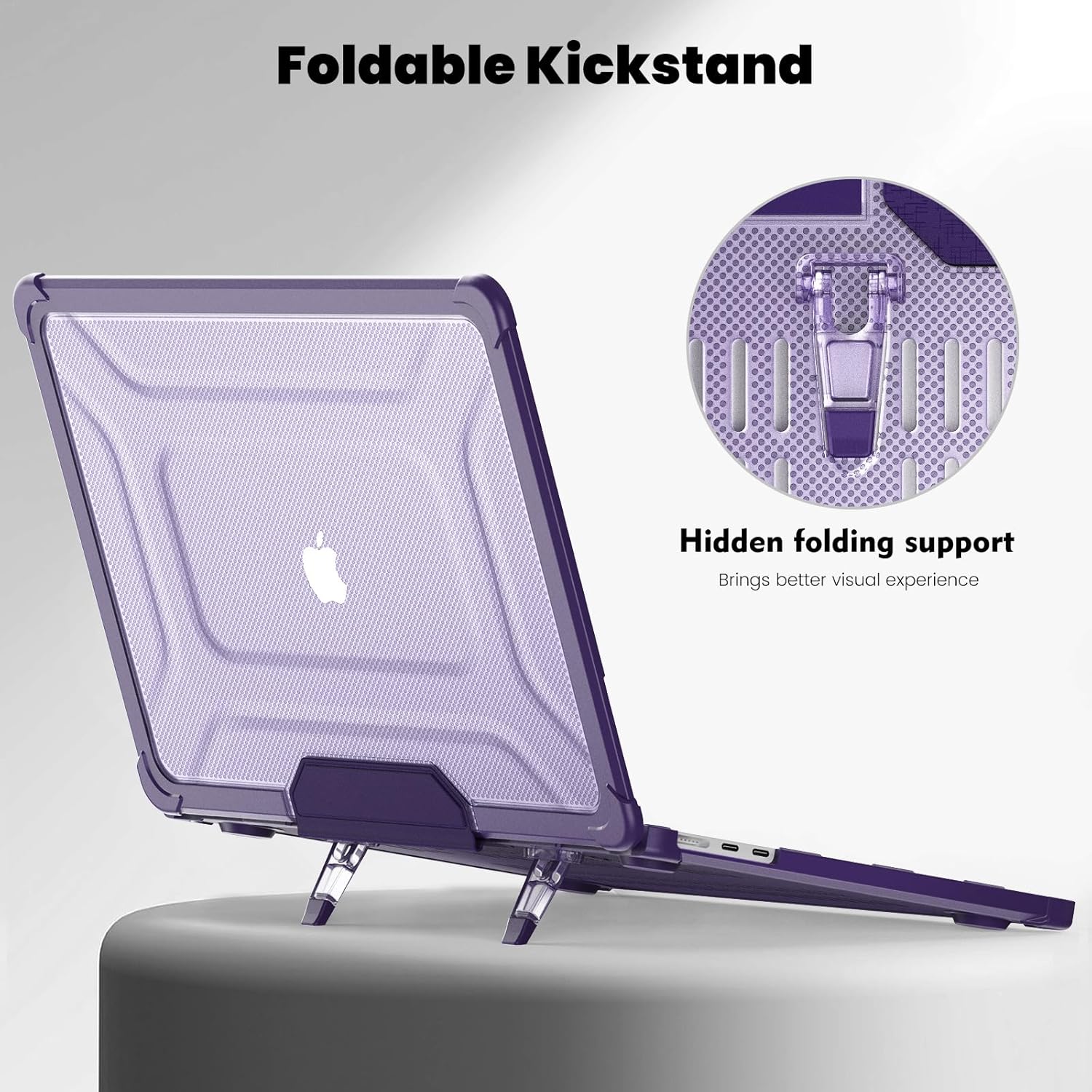 DTangLsm Funda compatible con M3 M2 MacBook Air de 15 pulgadas modelo A3114 A2941 2024 2023 con Touch ID, carcasa rígida resistente con parachoques