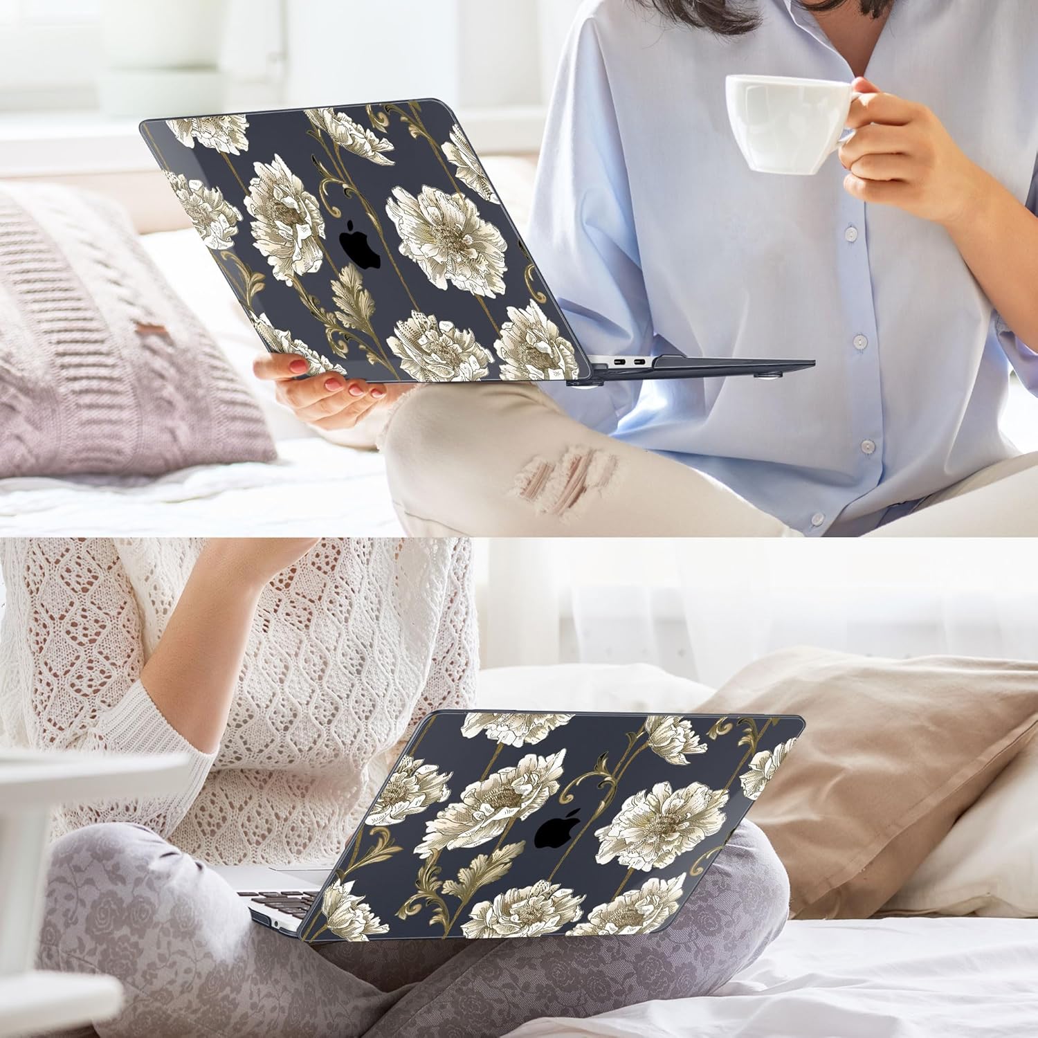May Chen Compatible con MacBook Air 2022 2021 2020 de 13 pulgadas M1 A2337 A2179 A1932, carcasa rígida de plástico con protector de pantalla y