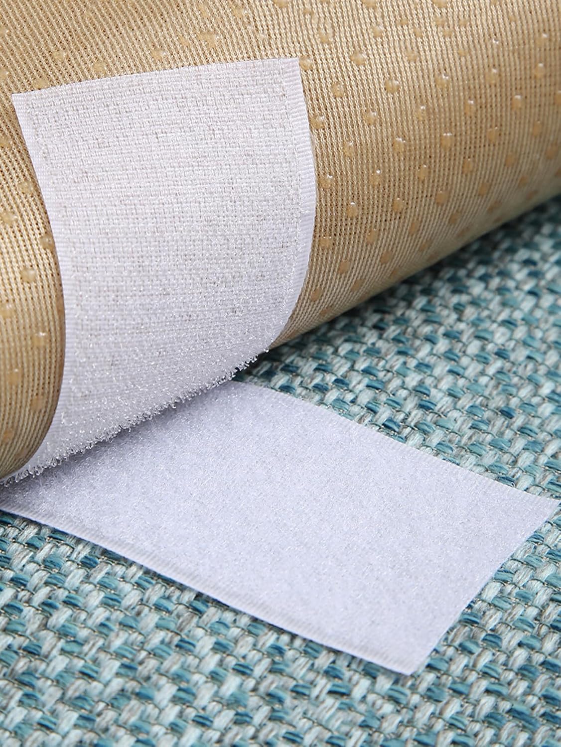 SHENHE 3M Cinta de fijación de velcro, 118 pulgadas de largo y 0.78 pulgadas de ancho, cinta autoadhesiva fuerte, cinta autoadhesiva para el hogar,