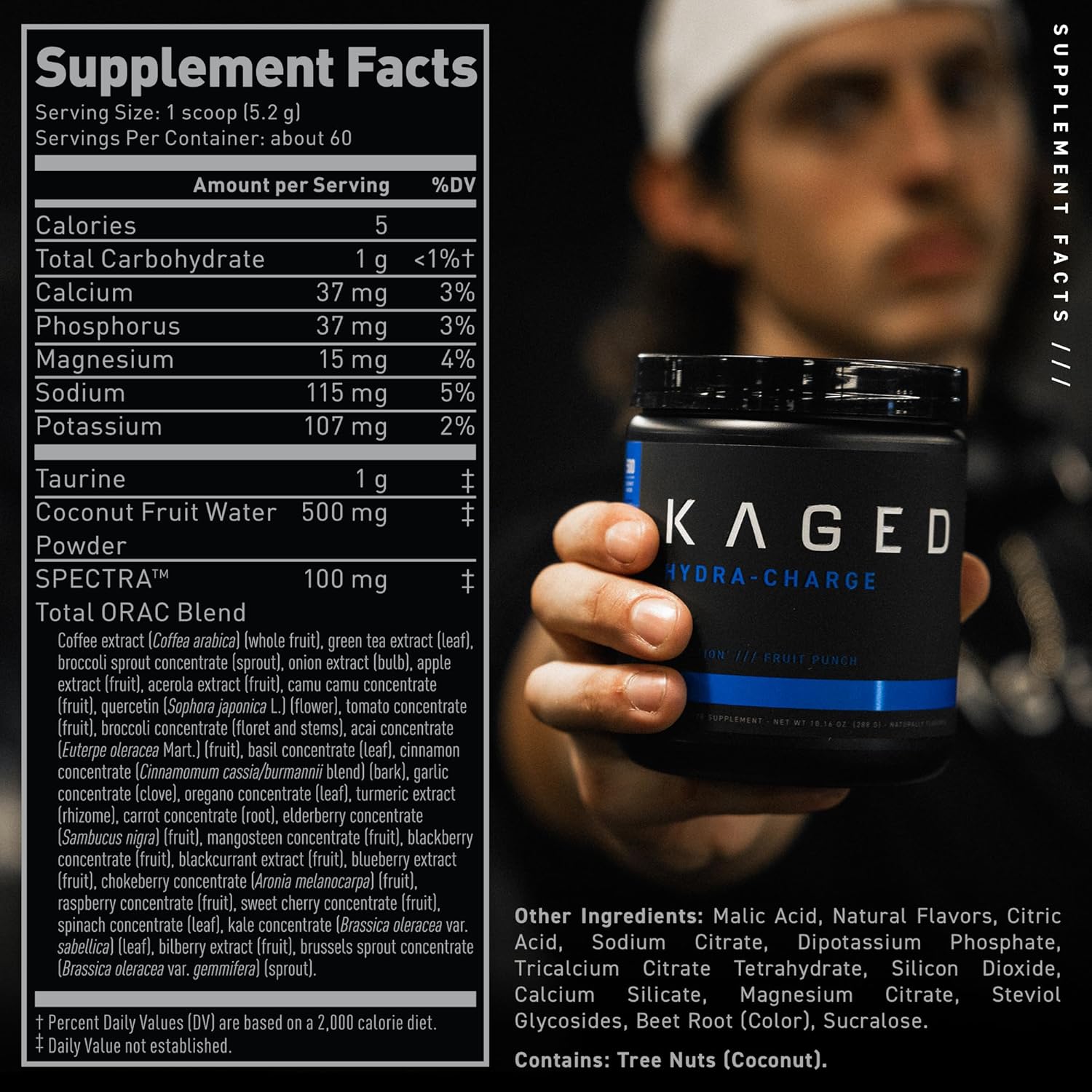 Kaged Polvo de hidratación electrolítica  Limón  Bebida deportiva para hombres y mujeres  Suplemento de entrenamiento pre, post, intraentrenamiento
