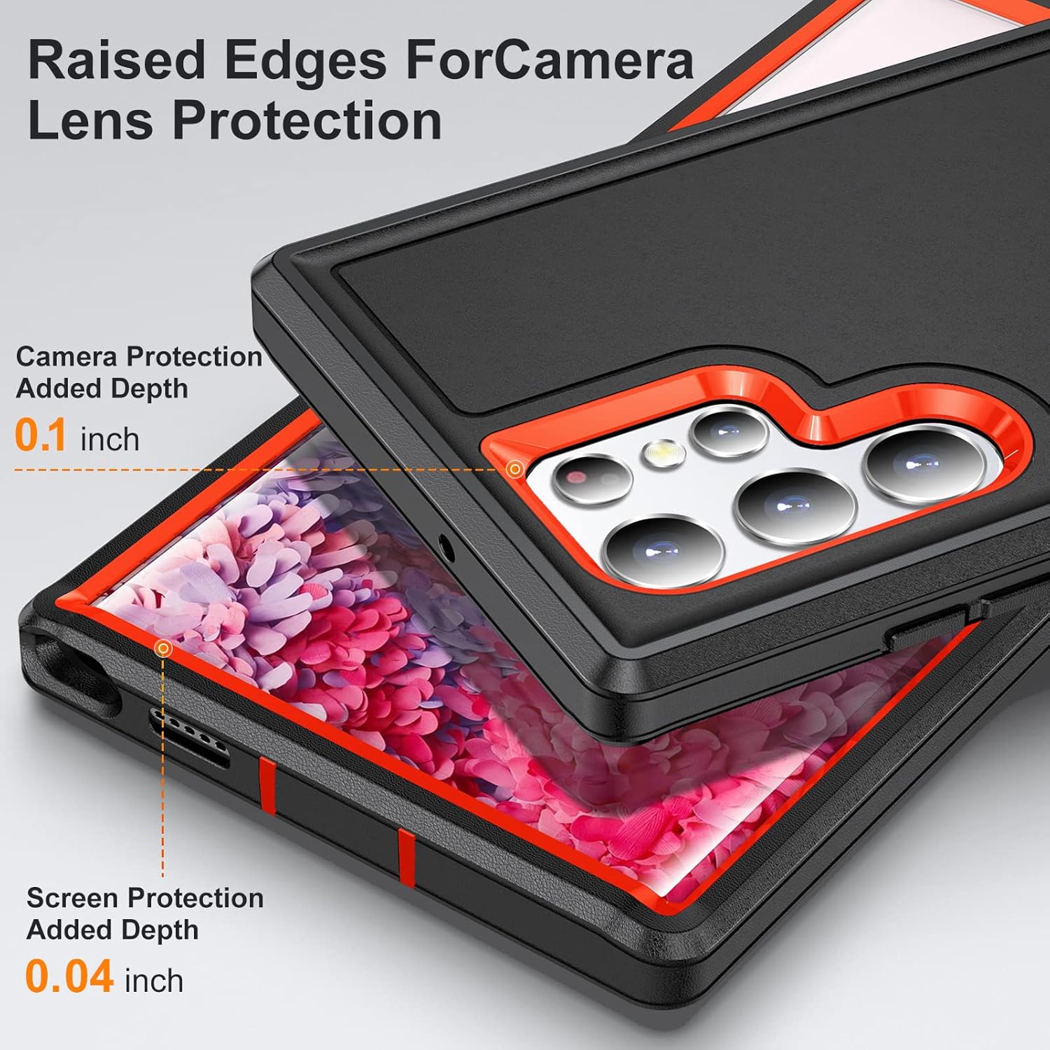 IDweel Funda para Galaxy S22 Ultra con soporte integrado, protección de alta resistencia, a prueba de golpes, antiarañazos, ajuste delgado, funda
