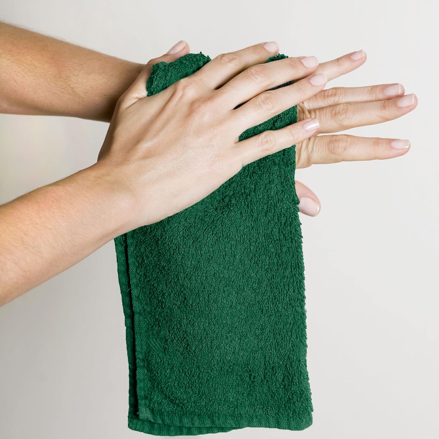 Utopia Towels Juego de 24 paños de algodón  100% algodón hilado en anillo, paños de franela de alta calidad, altamente absorbentes y suaves al tacto