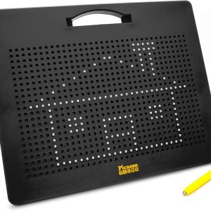 Picasso Toys PTB01 – Tablero de dibujo magnético de 12 x 10 pulgadas, grande, con imán de 748 cuentas, borrable, reutilizable, juego educativo STEM, Picasso Toys PTB01 – Tablero de dibujo magnético de 12 x 10 pulgadas, grande, con imán de 748 cuentas, borrable, reutilizable, juego educativo STEM,