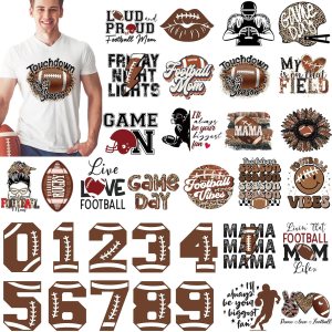 30 piezas de parches de transferencia de fútbol americano para planchar, diseños de casco de fútbol, calcomanías de transferencia de calor, 30 piezas de parches de transferencia de fútbol americano para planchar, diseños de casco de fútbol, calcomanías de transferencia de calor,