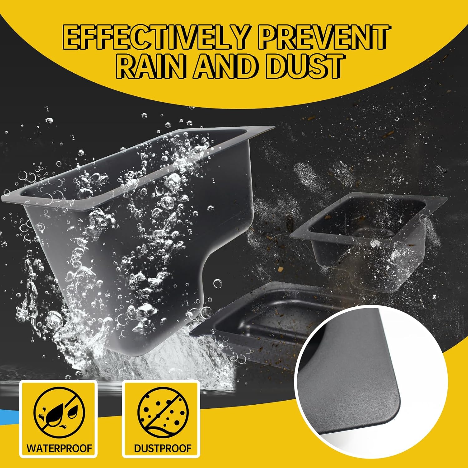 Caja de almacenamiento para debajo del asiento compatible con Polaris Ranger 500570 2015-2021, accesorios de tamaño mediano, juego de contenedores