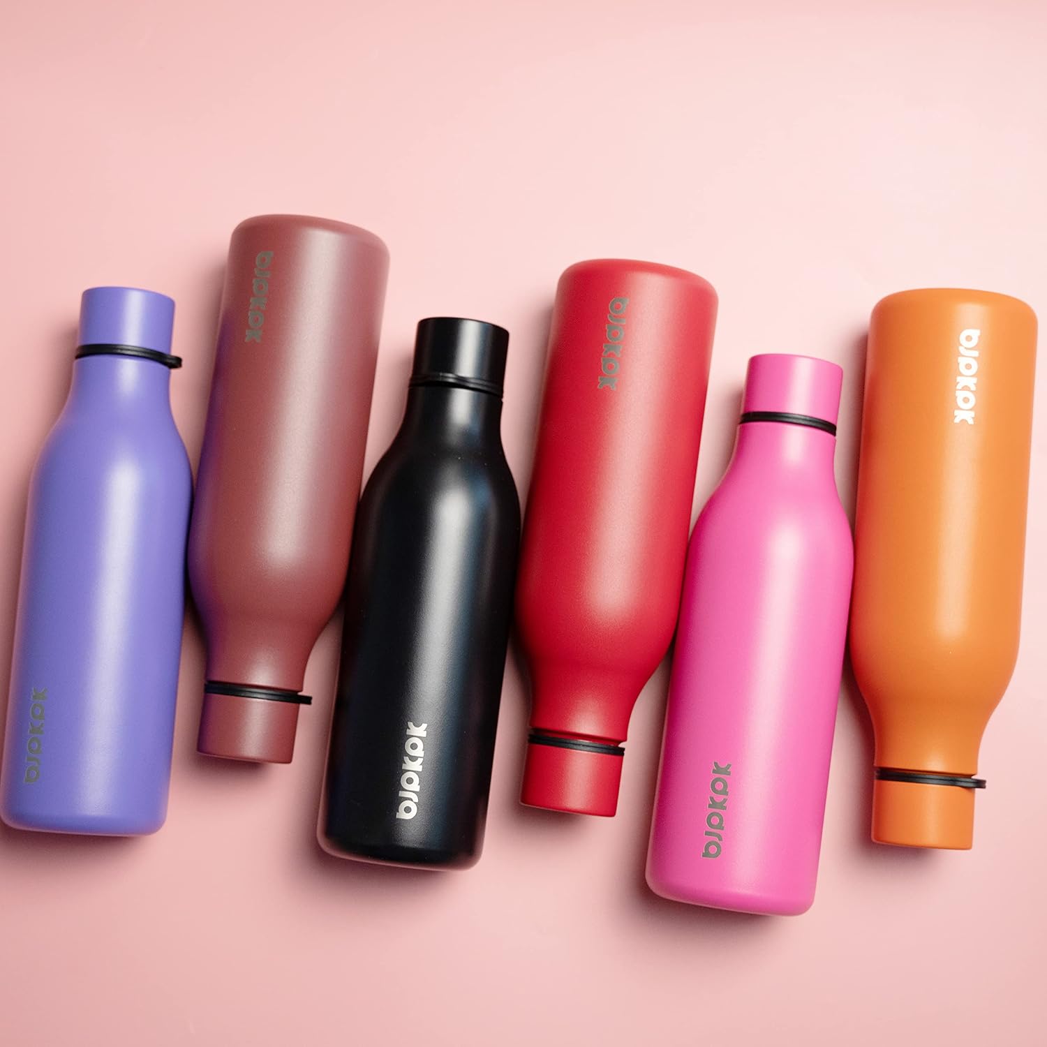 BJPKPK Botellas de agua aisladas, botella de agua de metal de acero inoxidable de 18 onzas con correa, termo a prueba de fugas, tazas, frascos,