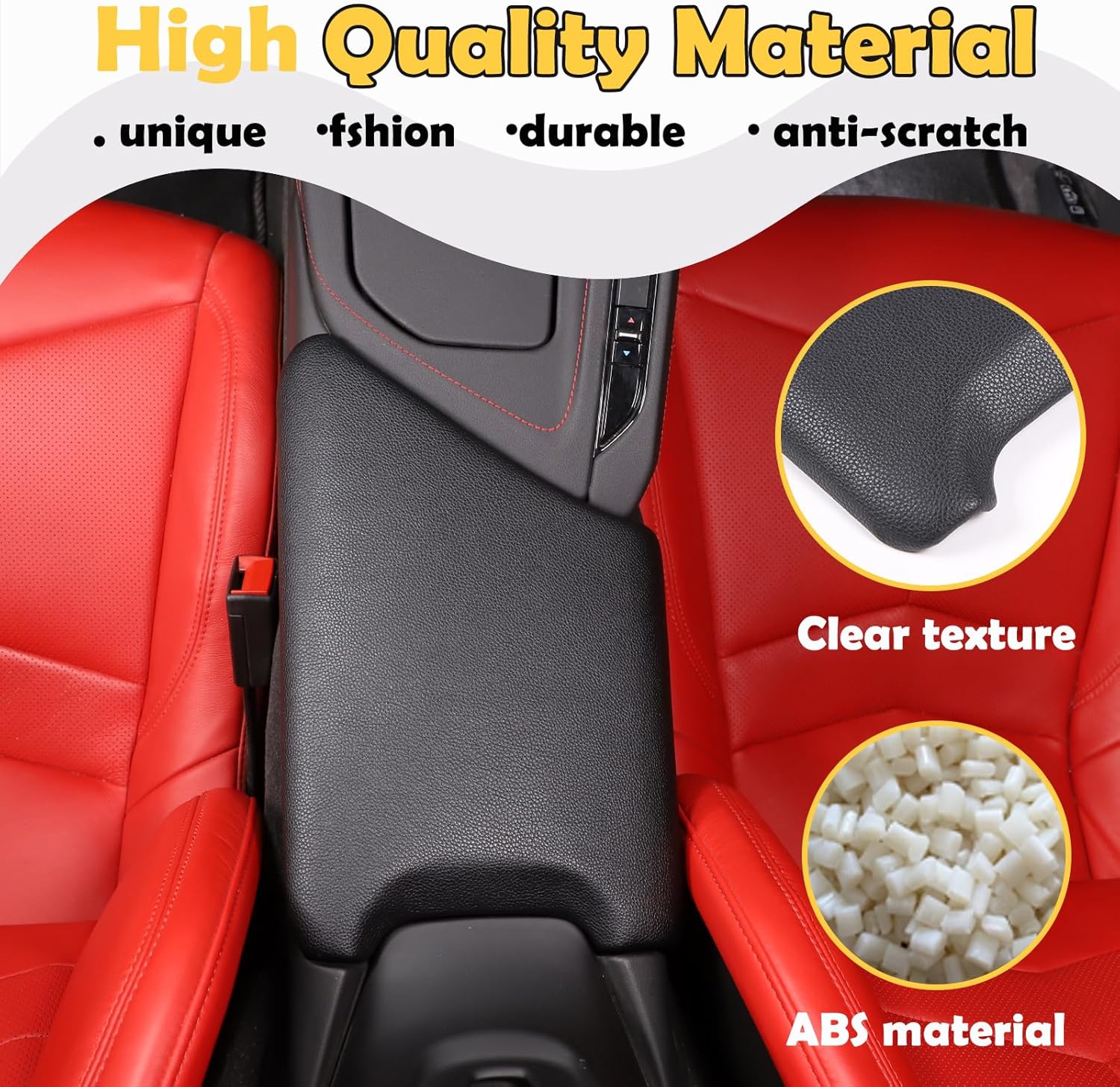CHEAYAR Funda protectora para reposabrazos central para el interior del automóvil, funda protectora compatible con Chevrolet Corvette C8 2020-2023,