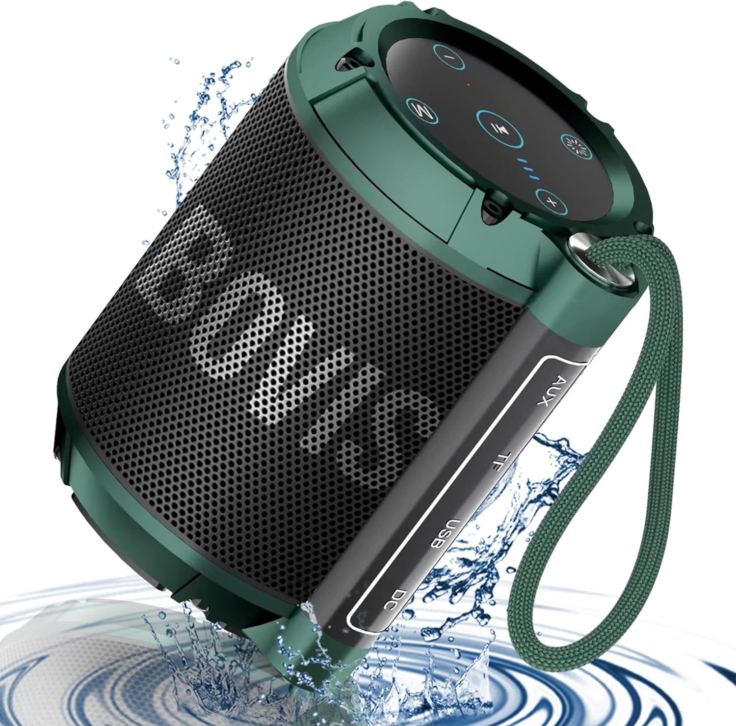 Altavoz Bluetooth portátil para bricolaje con 48 horas de reproducción, rango de 66 pies y micrófono integrado, IPX7 impermeable altavoz inalámbrico