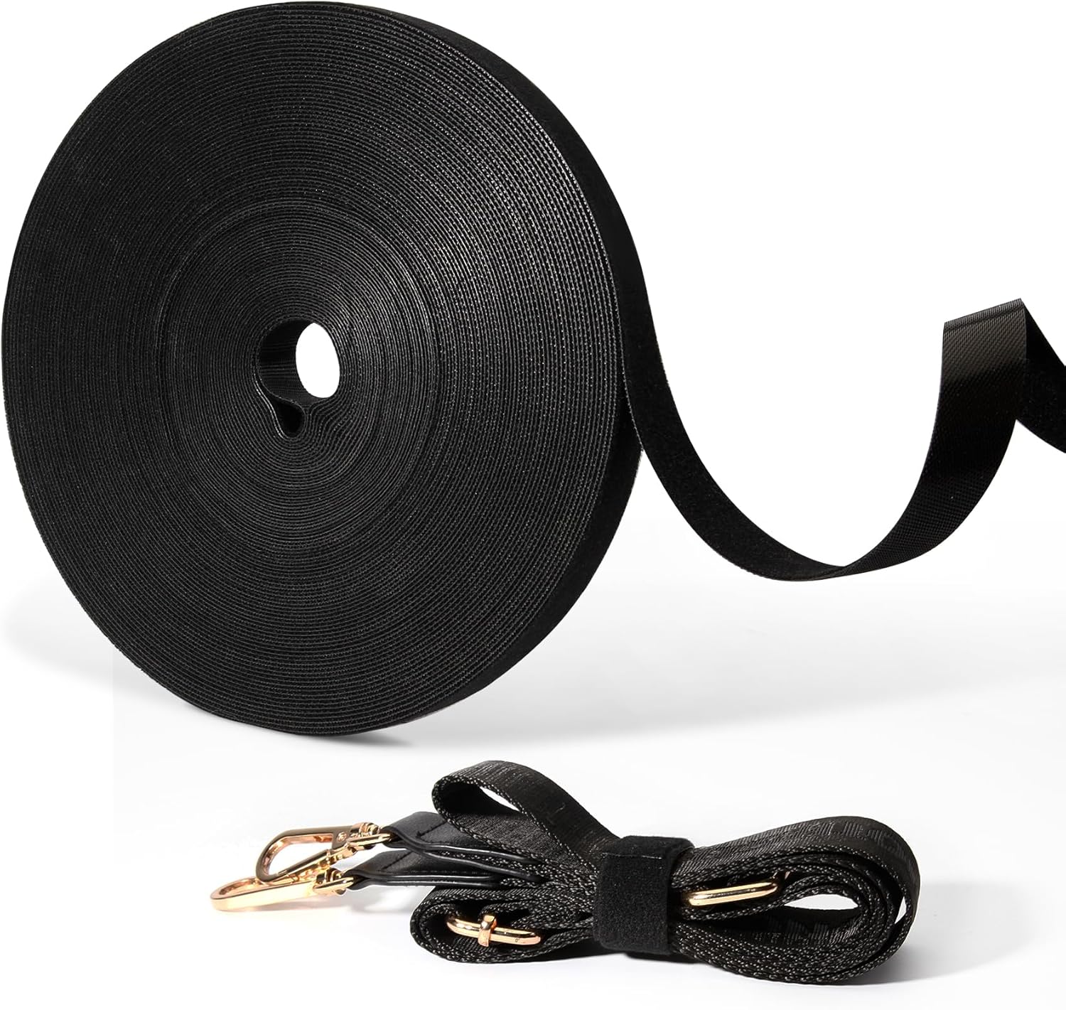 Meibeidor – Cinta de gestión de cables reutilizable de 34 pulgadas x 82 pies, cinta de gestión de cables reutilizable de doble cara, tiras de corte