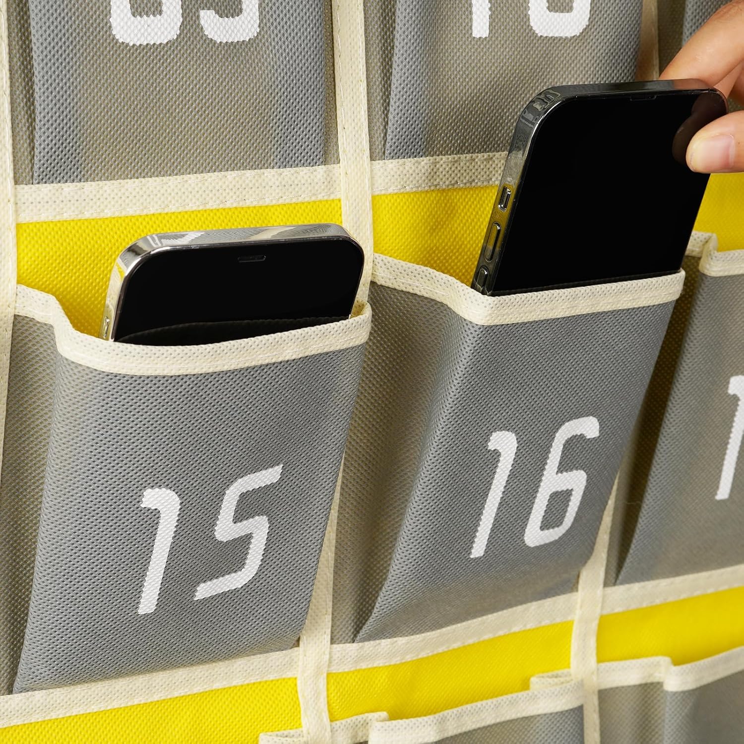 Loghot Organizador numerado para colgar en la puerta de la pared, para el armario, para el aula, para colgar en la pared y la puerta (36 bolsillos,