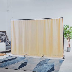 Separadores de habitación, ancho ajustable de 7 a 11 pies, marco de metal con ruedas universales bloqueables, división de pantalla de privacidad Separadores de habitación, ancho ajustable de 7 a 11 pies, marco de metal con ruedas universales bloqueables, división de pantalla de privacidad