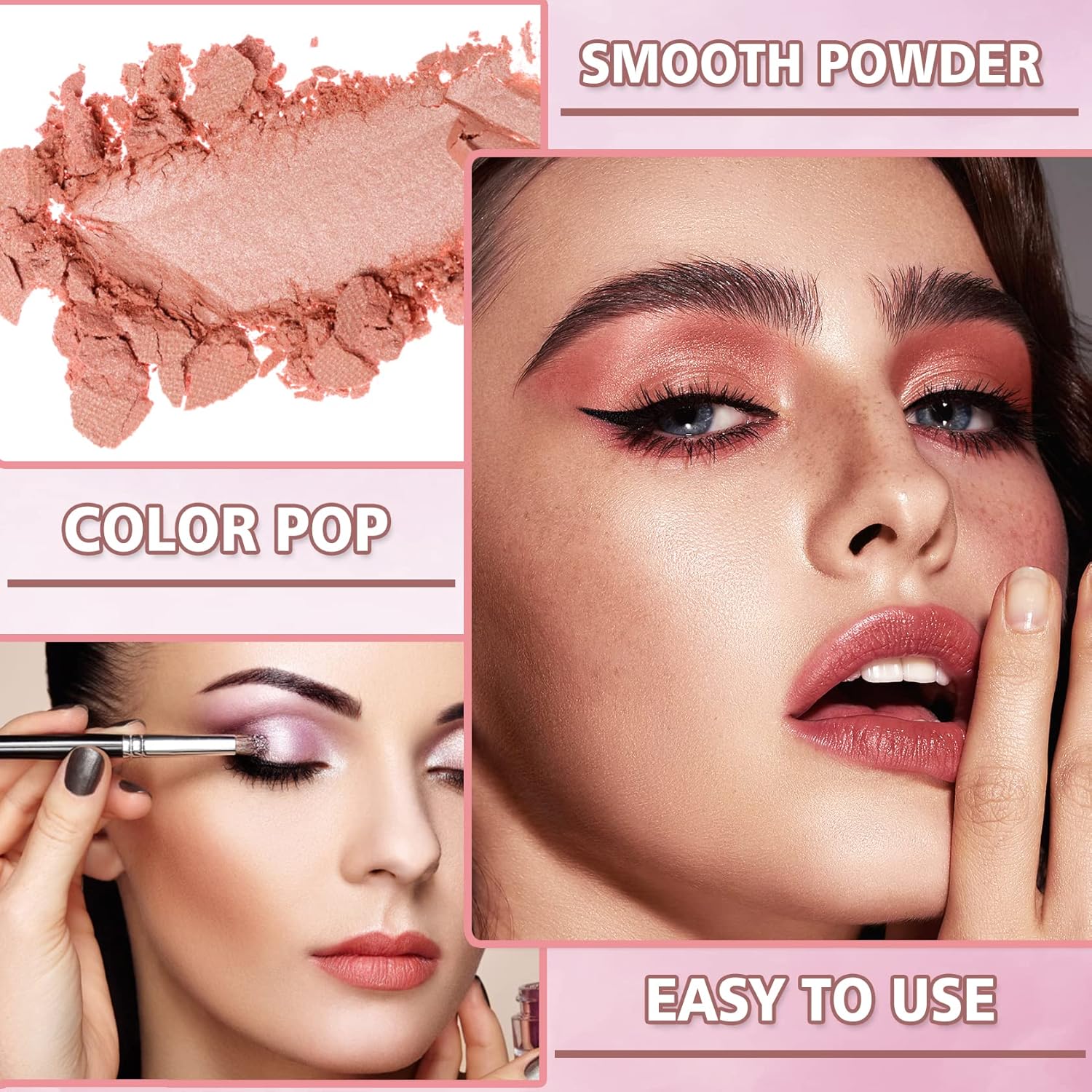 Paleta de sombras de ojos desnudas mate de 12 colores, paleta de sombras de ojos mate, paleta de sombras de ojos neutras brillantes y altamente