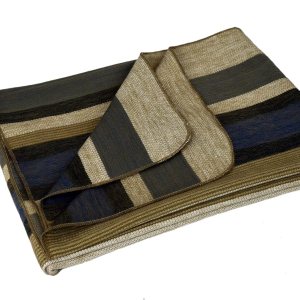 Mantasmantas de lana de alpaca ecuatoriana hechas a mano (rayas marrones medias) Mantasmantas de lana de alpaca ecuatoriana hechas a mano (rayas marrones medias)