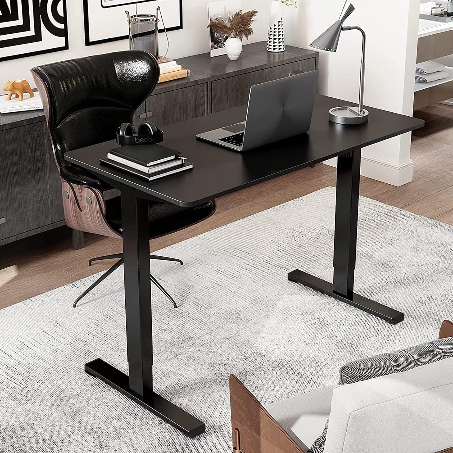 Flexispot – Escritorio eléctrico de pie, soporte para computadora para oficina en casa, mesa de trabajo de altura ajustable