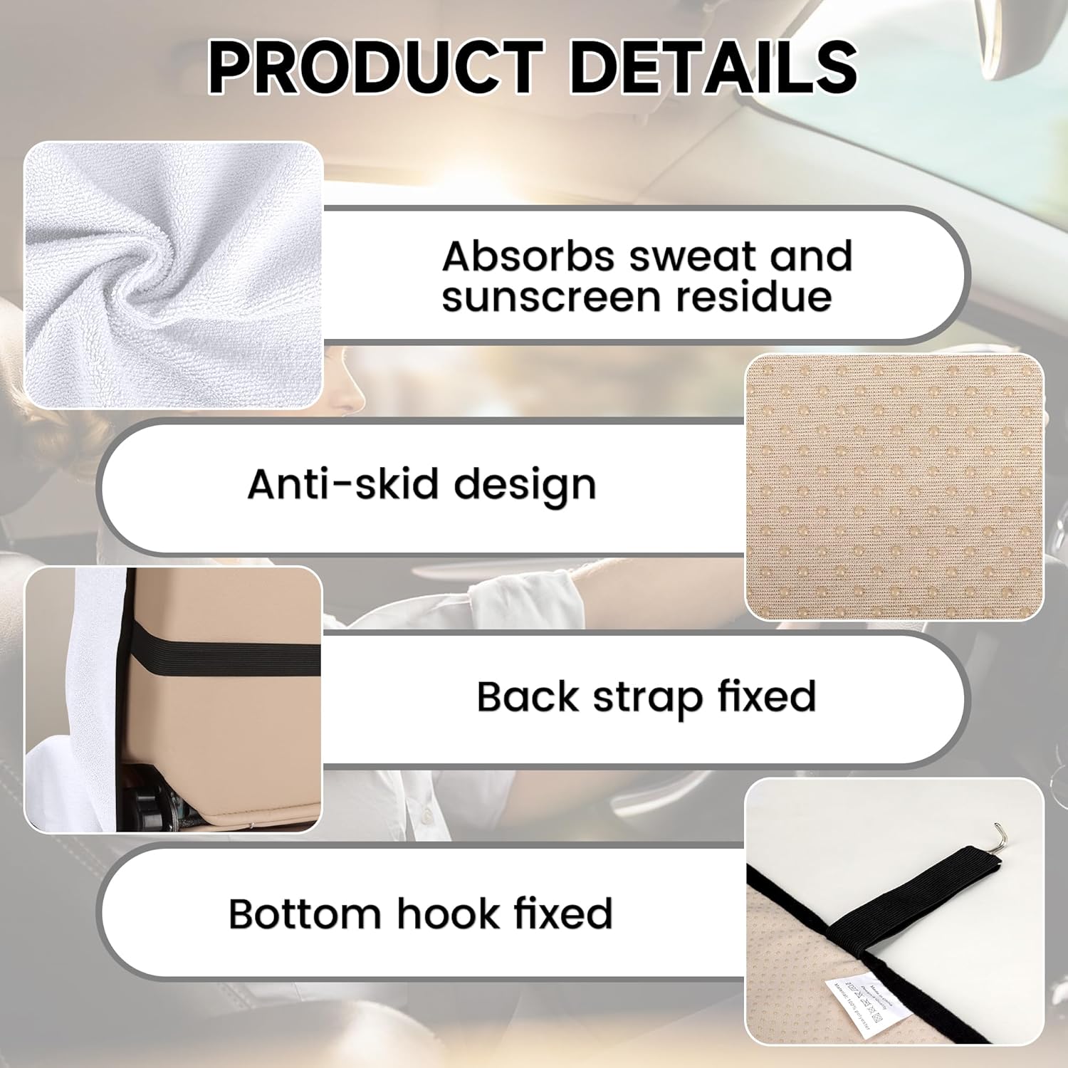 AOTOTON – Juego de 1 funda impermeable para asiento de automóvil, ajuste universal para la mayoría de camiones, SUV, fitness, atletas, mascotas,