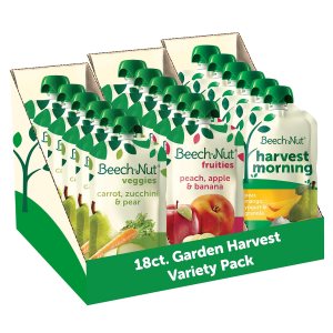 Beech-Nut Paquete variado de alimentos para bebés y niños pequeños, bolsas de comida para bebés Garden Harvest, frutas y purés de yogur de leche Beech-Nut Paquete variado de alimentos para bebés y niños pequeños, bolsas de comida para bebés Garden Harvest, frutas y purés de yogur de leche