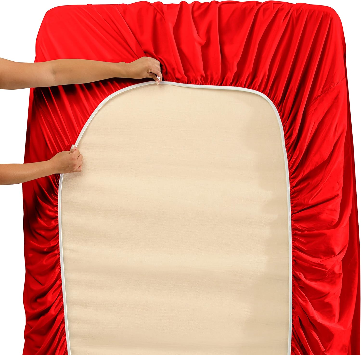 Nestl – Juego de sábanas. Juego de sábanas 1800 con bolsillo profundo  Sábanas de microfibra de doble cepillado lujosas de hotel  Sábana de colchón