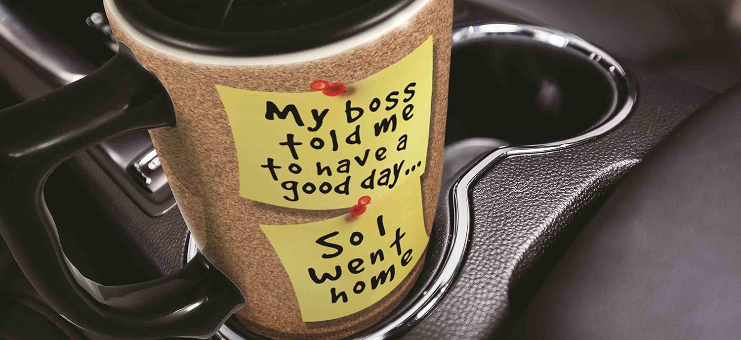 Spoontiques – Tazas de viaje de cerámica – Taza de agradecimiento amigo – Bebidas calientes o frías – Regalo para los amantes del café