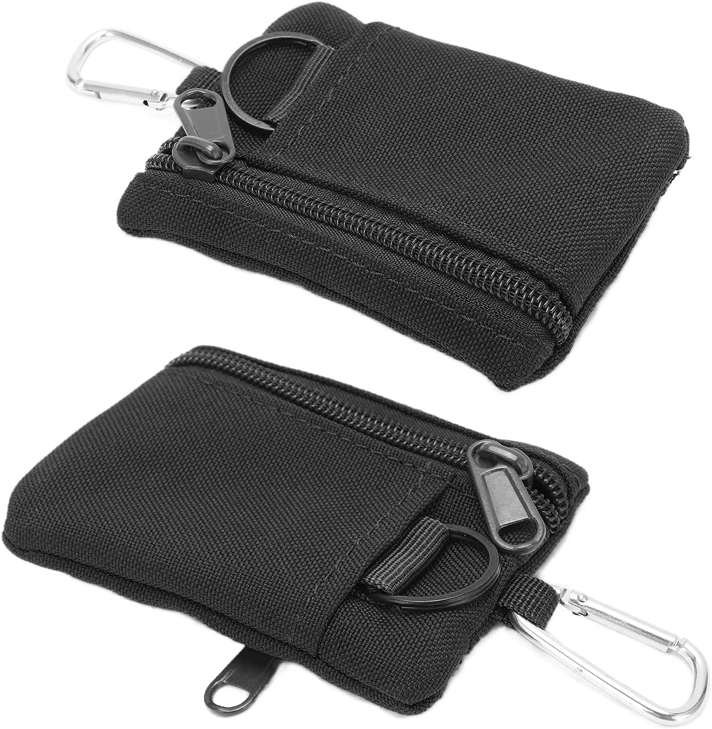 FILFEEL Molle – Bolsa con mosquetón, bolsa Molle EDC al aire libre, mini funda portátil para tarjetas de llaves, bolsa EDC, monedero, mochila de