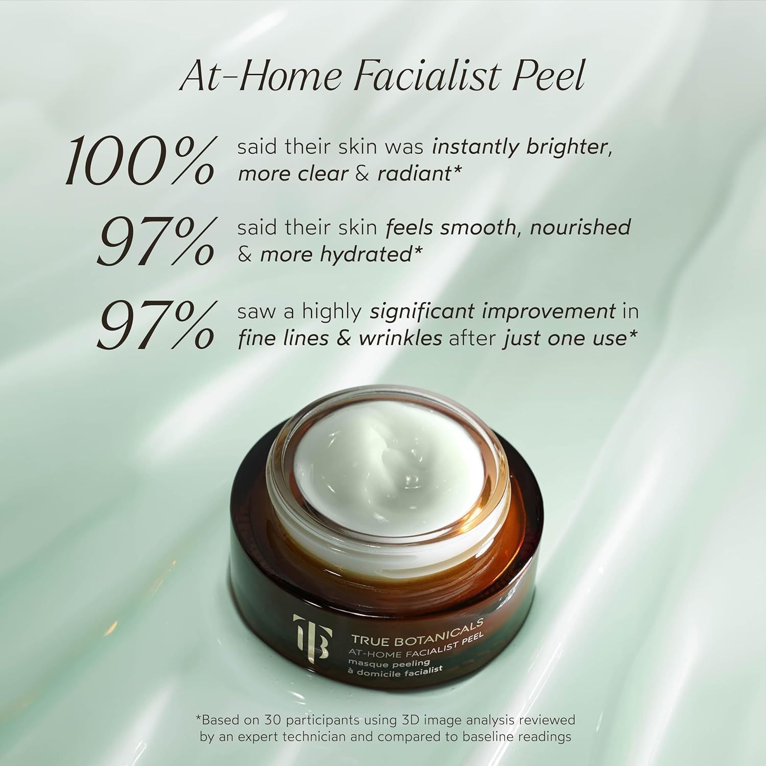 True Botanicals – Exfoliante facial natural en casa (mascarilla exfoliante)  Sin crueldad, no tóxico, belleza limpia (1 fl oz  1.0 fl oz)