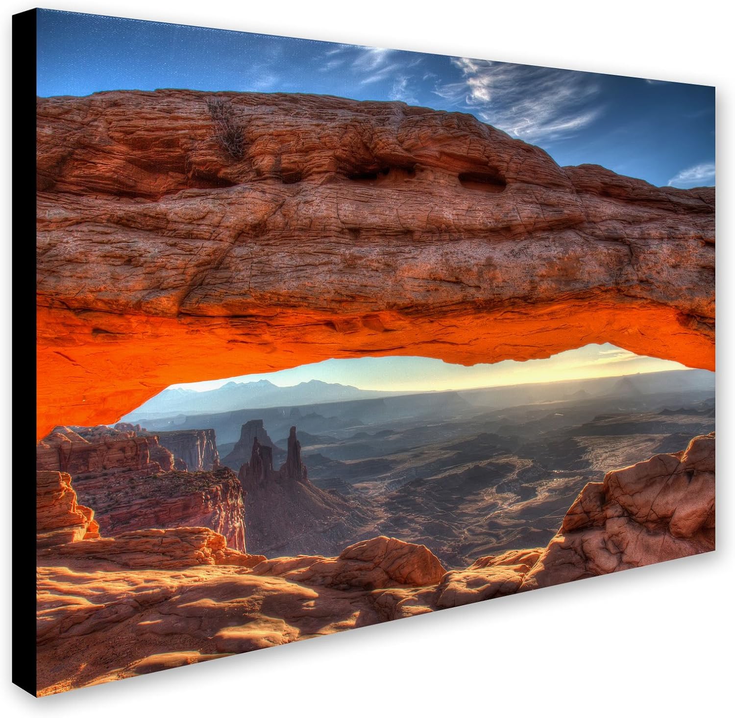 Mesa Arch Sunrise by Pierre Leclerc – Lienzo decorativo para pared, 22 x 32 pulgadas