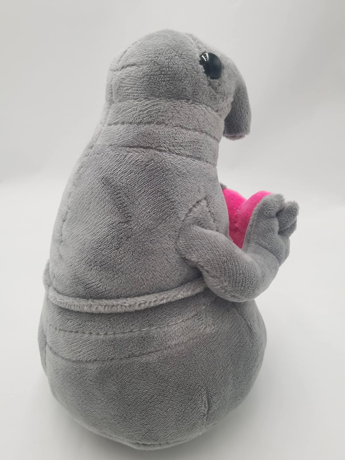 Hot 1pc 7.9 in Esperando Zhdun Sosteniendo Amor en la Mano Meme Tubby Gris Blob Zhdun Muñeca de Peluche Juguete de Peluche Muñecas Creativas Niza