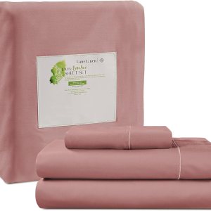 LANE LINEN Juego de sábanas individuales Sábanas de cama individual, sábanas refrescantes individual, juego de ropa de cama transpirable tamaño LANE LINEN Juego de sábanas individuales Sábanas de cama individual, sábanas refrescantes individual, juego de ropa de cama transpirable tamaño