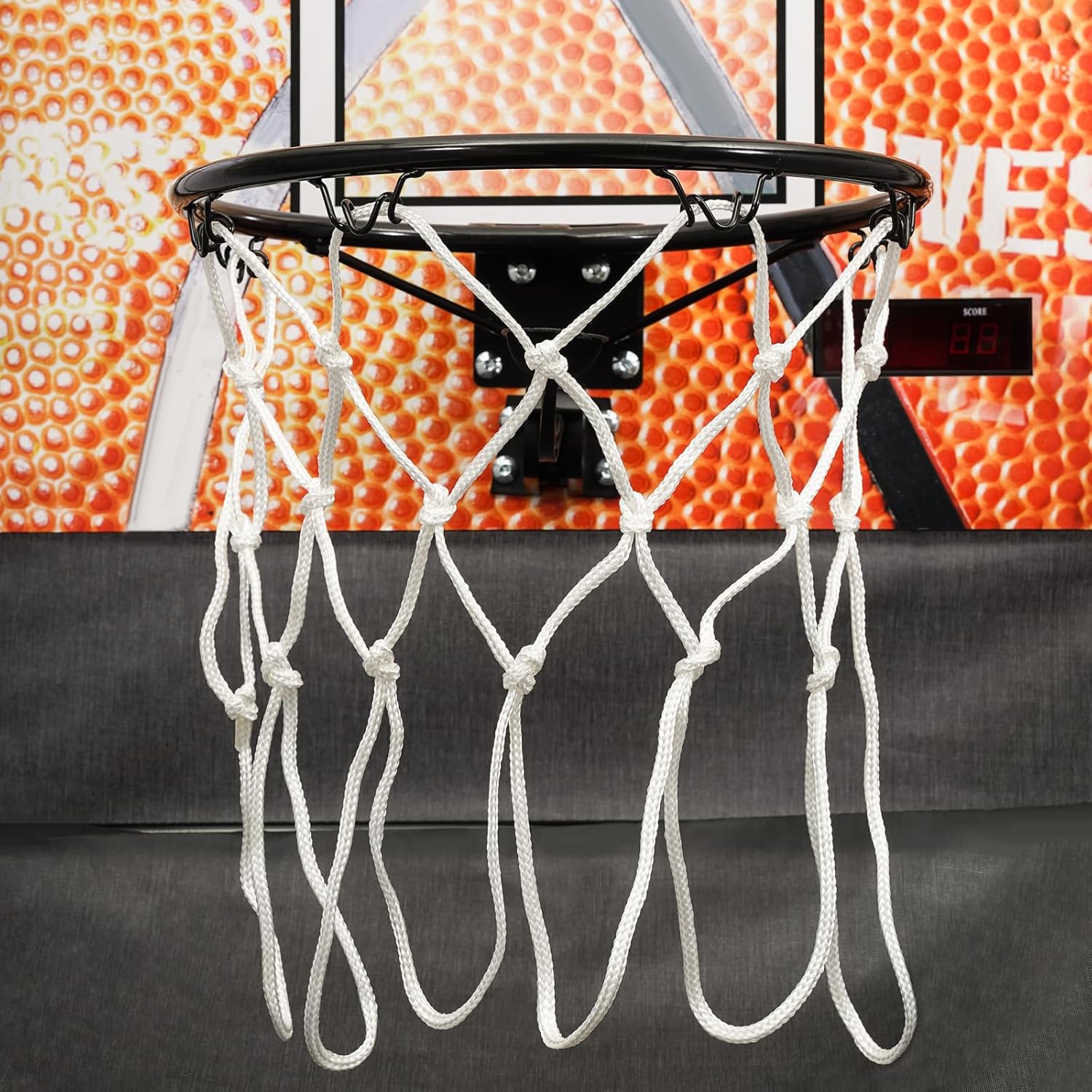 LOYALHEARTDY Juego de arcada de baloncesto para interiores, máquinas de juegos de arcade para el hogar, juego de baloncesto interior con marcador