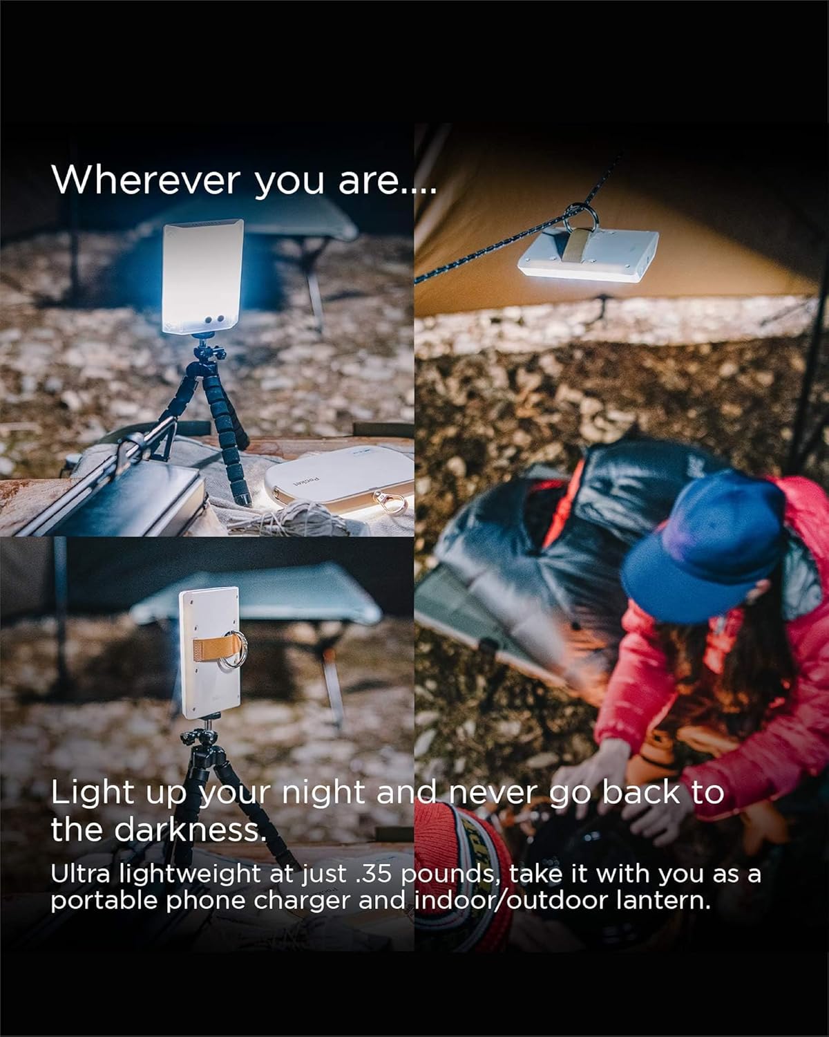 CLAYMORE 3Face Mini (verde musgo) – Luz LED ligera y portátil para exteriores, camping, tienda de campaña, emergencia y uso industrial. Linterna