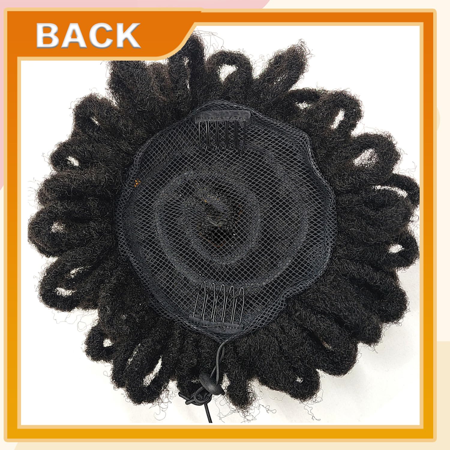 Liliyab DreadLocks Chignons Afro High Puff – Cola de caballo con cordón para coleta, extensiones de pelo sintético con clip, cola de caballo para