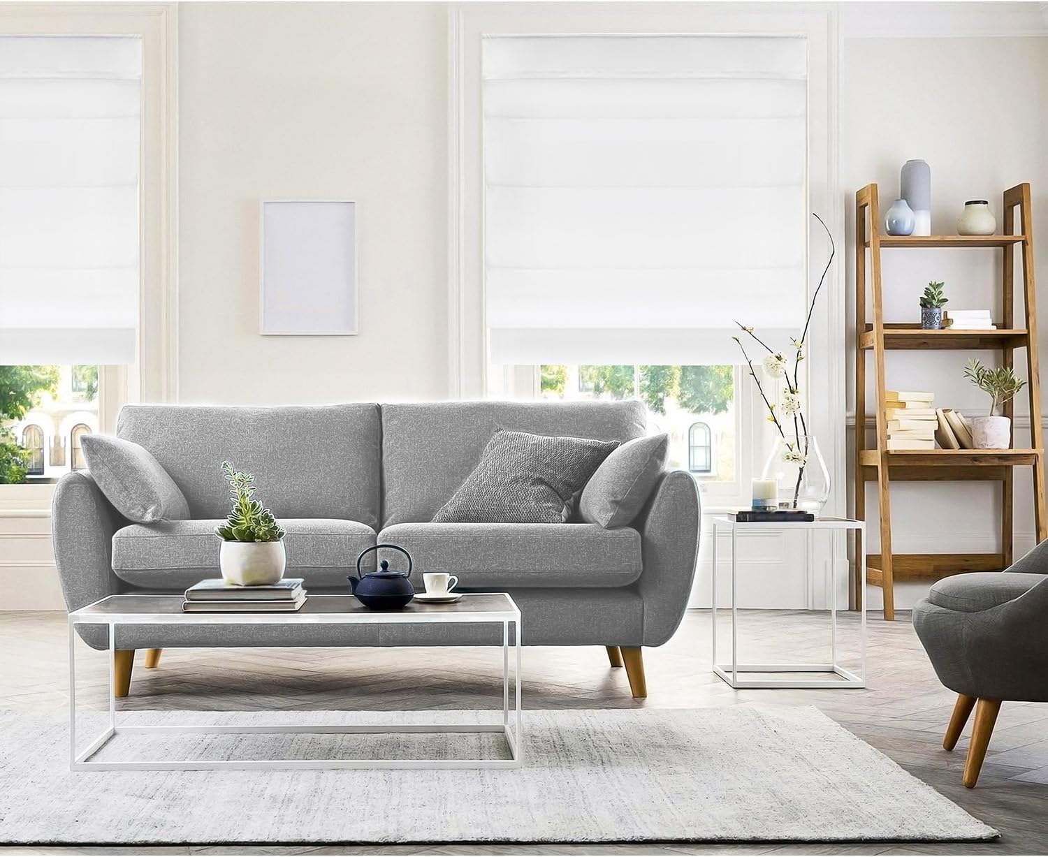 CHICOLOGY – Persianas romanas para ventanas, tratamientos de ventana, persianas para oscurecimiento de habitación, persianas de ventana, 29 pulgadas