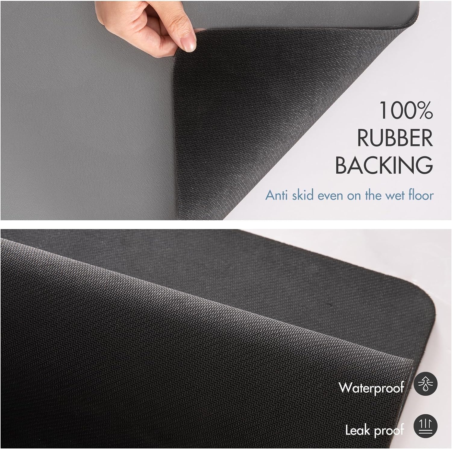 Tapete de secado de platos para encimeras de cocina, tapete de secado absorbente, tapete de secado de platos grande para encimera de cocina, tapete