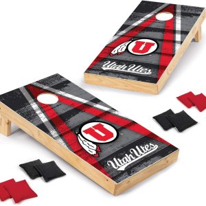 Wild Sports Juego de cornhole de madera de 2 x 4 pies, estampado directo, Utah Utes, perfecto para patio trasero, playa, parque, portones traseros, Wild Sports Juego de cornhole de madera de 2 x 4 pies, estampado directo, Utah Utes, perfecto para patio trasero, playa, parque, portones traseros,