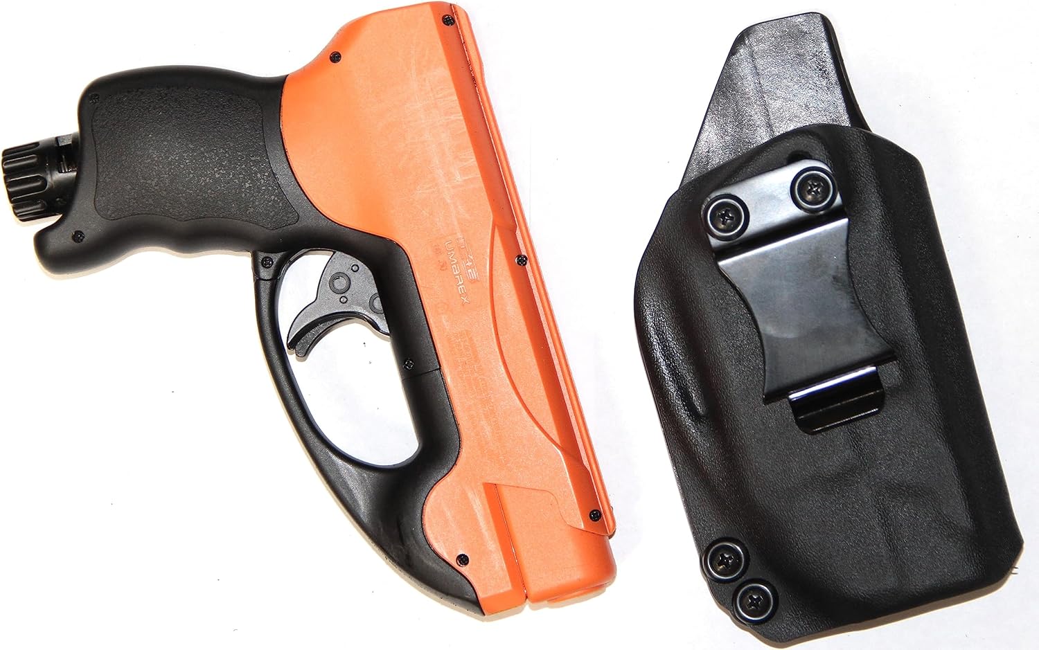 REVKEL Custom IWBAIWB Kydex Holster CCW para pistola de bolas de pimienta compacta UMAREX HDP 50. Hecho a mano en Texas, EE. UU.