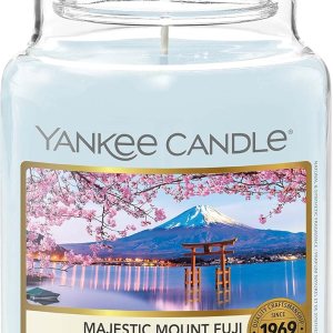Yankee Candle Vela perfumada Vela en tarro grande Majestic Mount Fuji Colección Sakura Blossom Festival Tiempo de combustión hasta 150 horas Yankee Candle Vela perfumada Vela en tarro grande Majestic Mount Fuji Colección Sakura Blossom Festival Tiempo de combustión hasta 150 horas