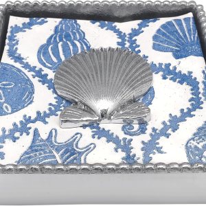 Mariposa Servilletero con cuentas de concha de vieira Mariposa Servilletero con cuentas de concha de vieira