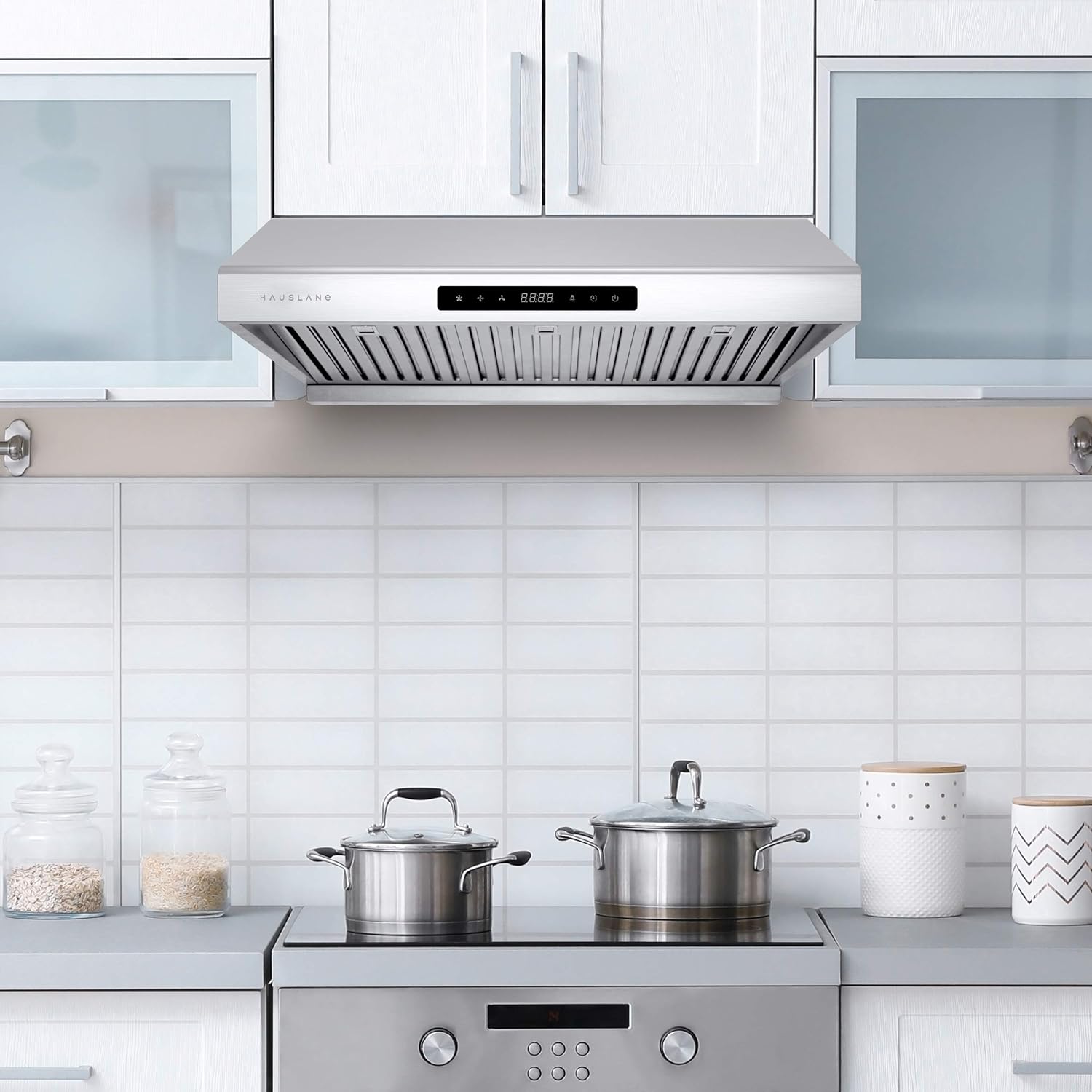 Hauslane Campana extractora para debajo del gabinete PS10 de la serie Chef de 30 pulgadas  Rendimiento profesional  Ventilador de estufa eléctrica