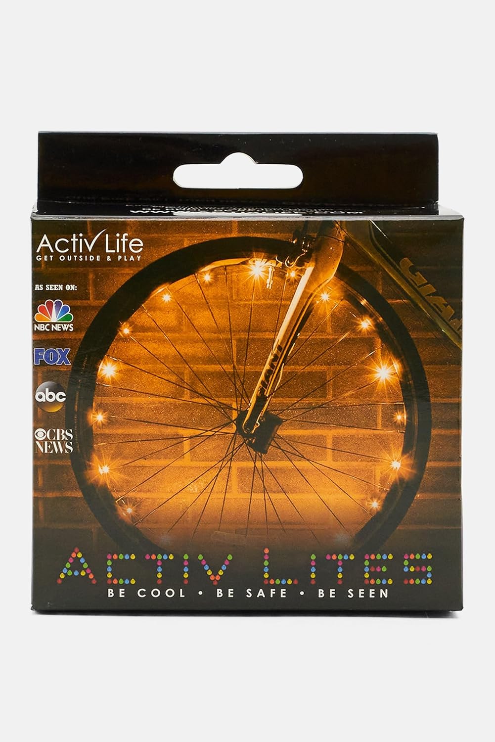 Activ Life – Juego de 2 luces LED para rueda de bicicleta con pilas incluidas, ten 100% más de brillo y visibilidad desde todos los ángulos para una