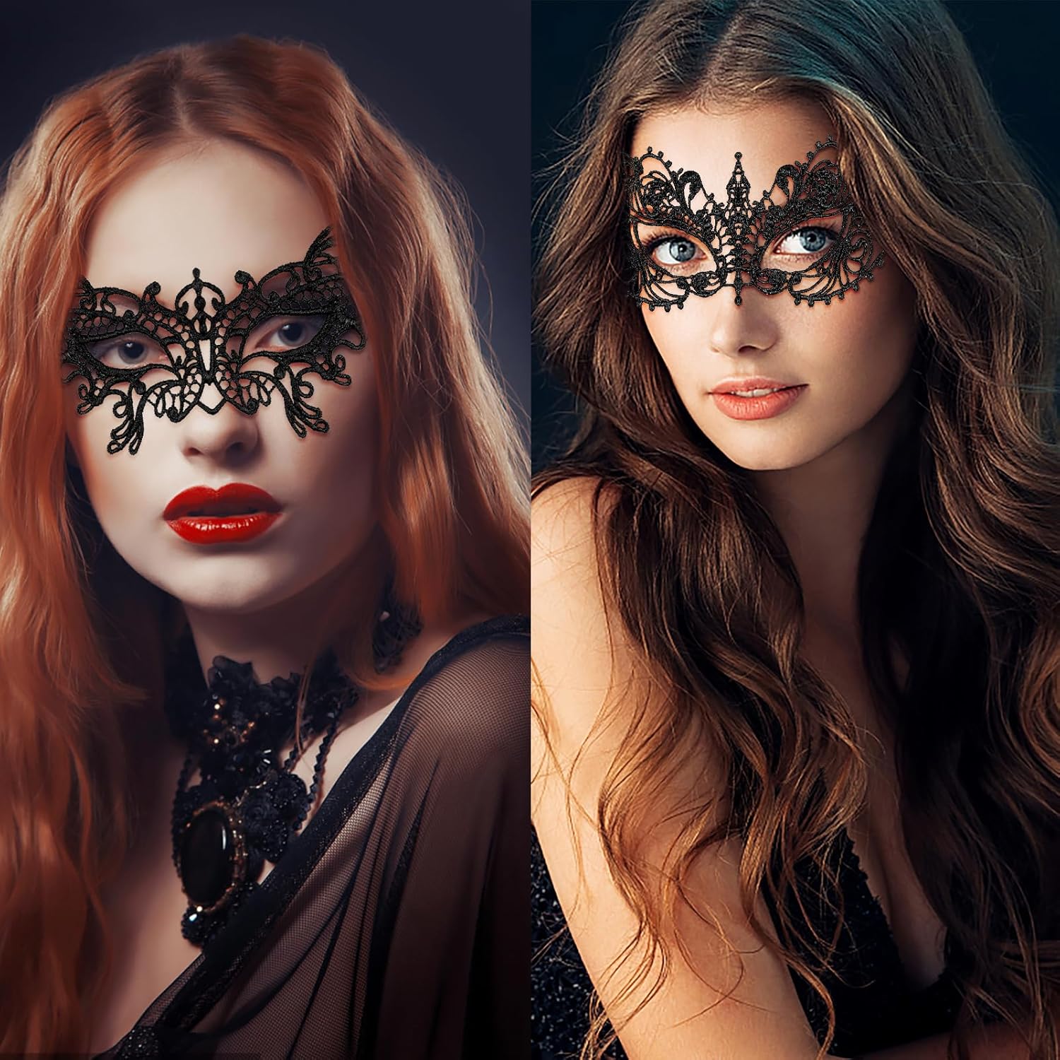 Paleta de sombras de ojos de Halloween, paleta de sombra de ojos arcoíris de 30 colores y máscara de encaje, colores brillantes y vibrantes, sombras