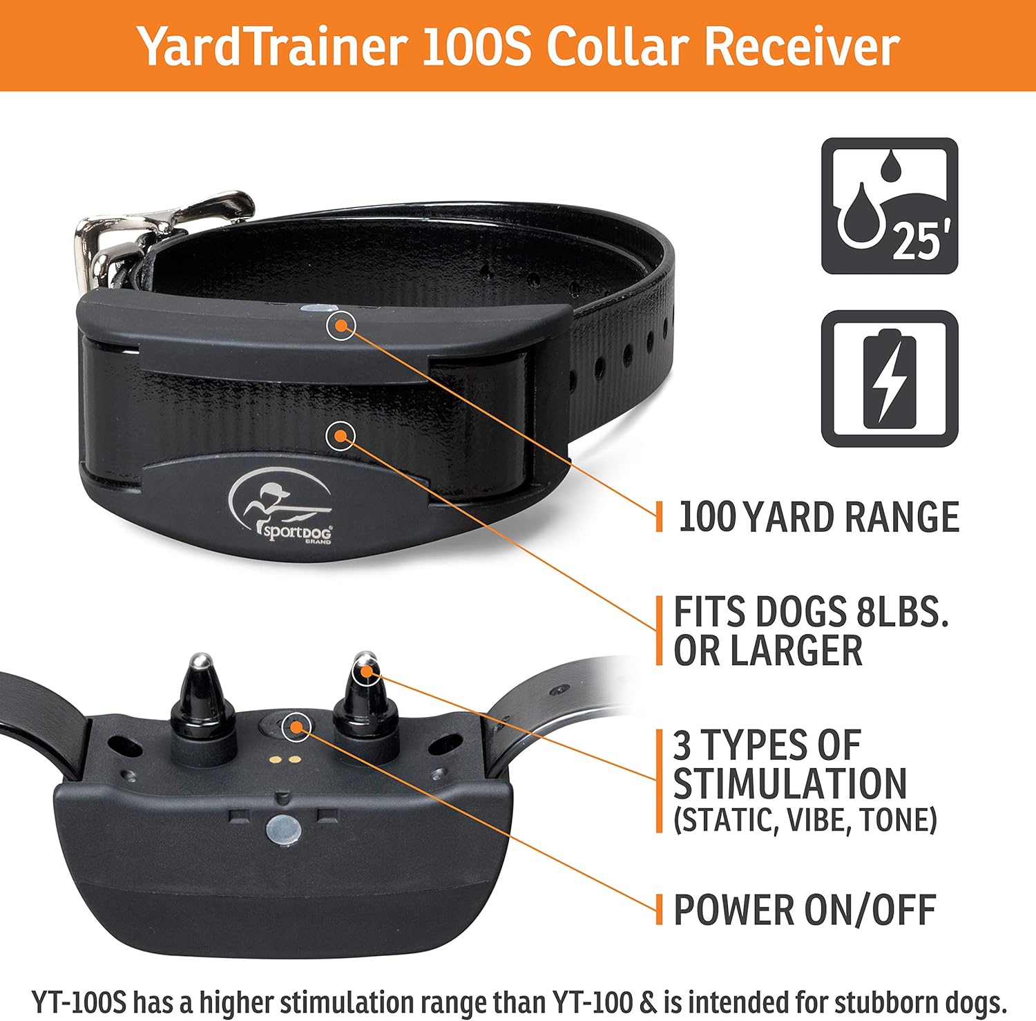 SportDOG Brand YardTrainer – Entrenadores remotos familiares  Collares de entrenamiento para perros recargables e impermeables con estática,
